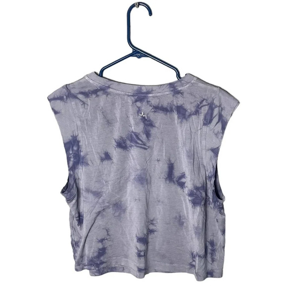 JoyLab Women’s Purple Tie Dye Muscle Crop T-Shirt Size Medium - Picture 6 of 7